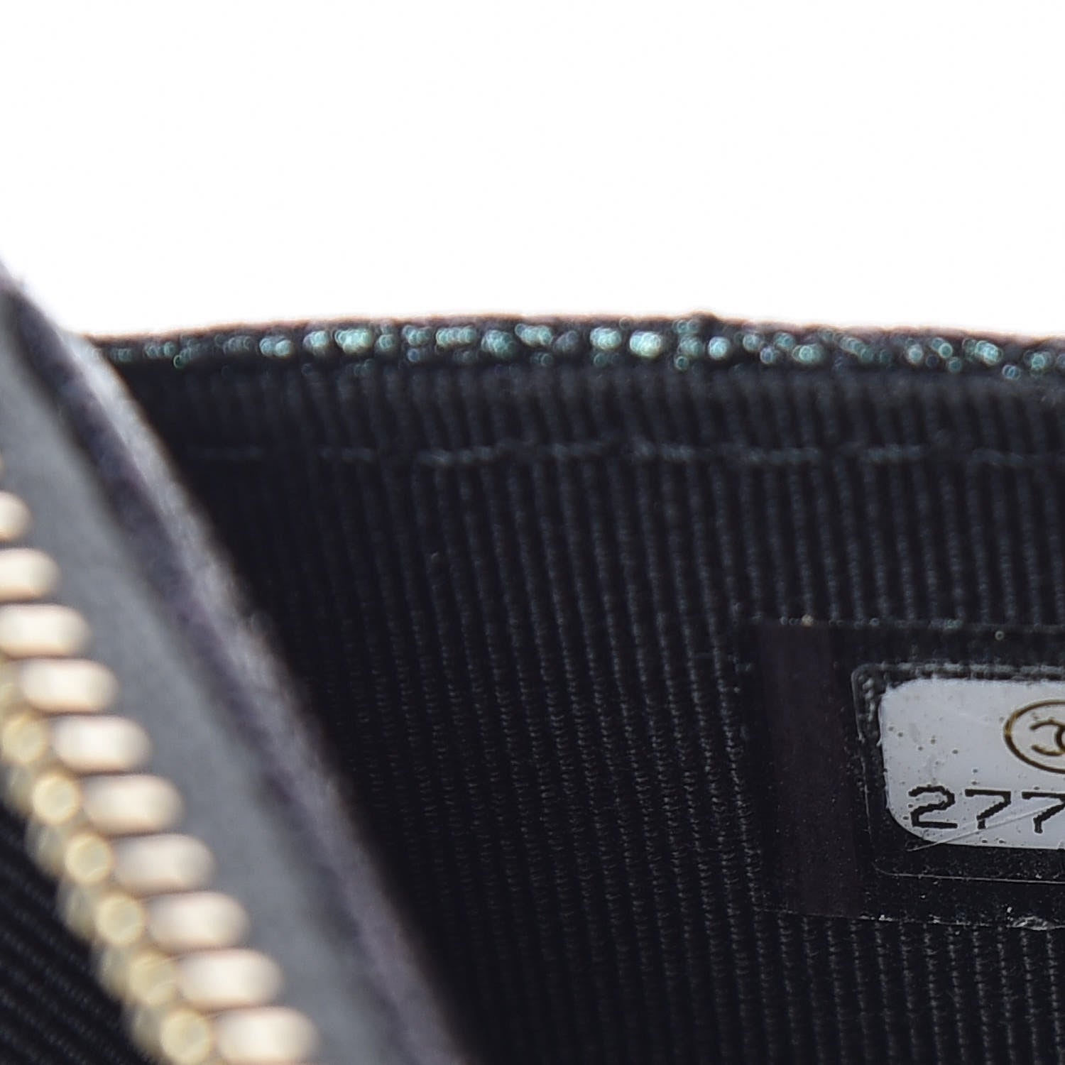 Chanel Iridescent Caviar Quilted Classic Pouch With Handle Black 7 of 8
