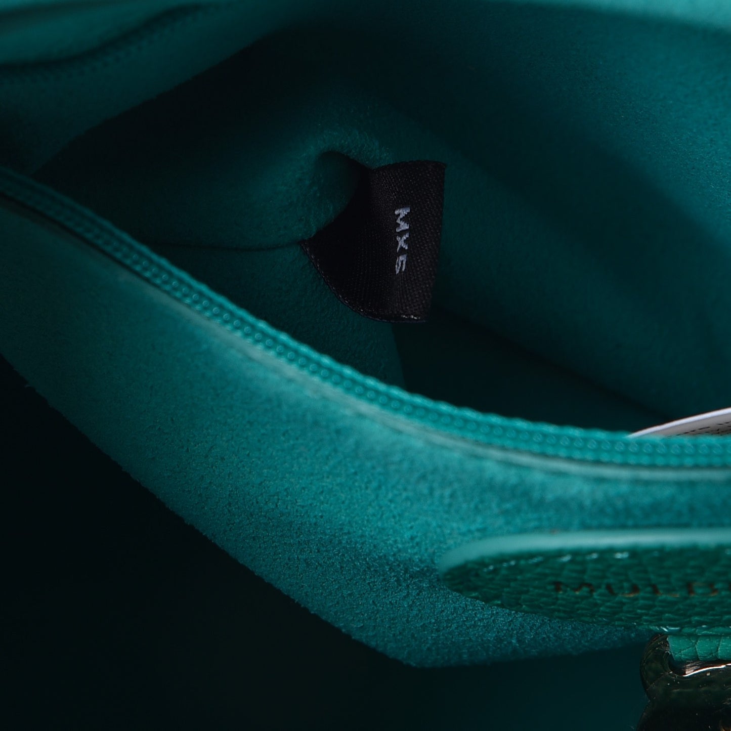 Classic Grain Small Bayswater Satchel Aqua Green