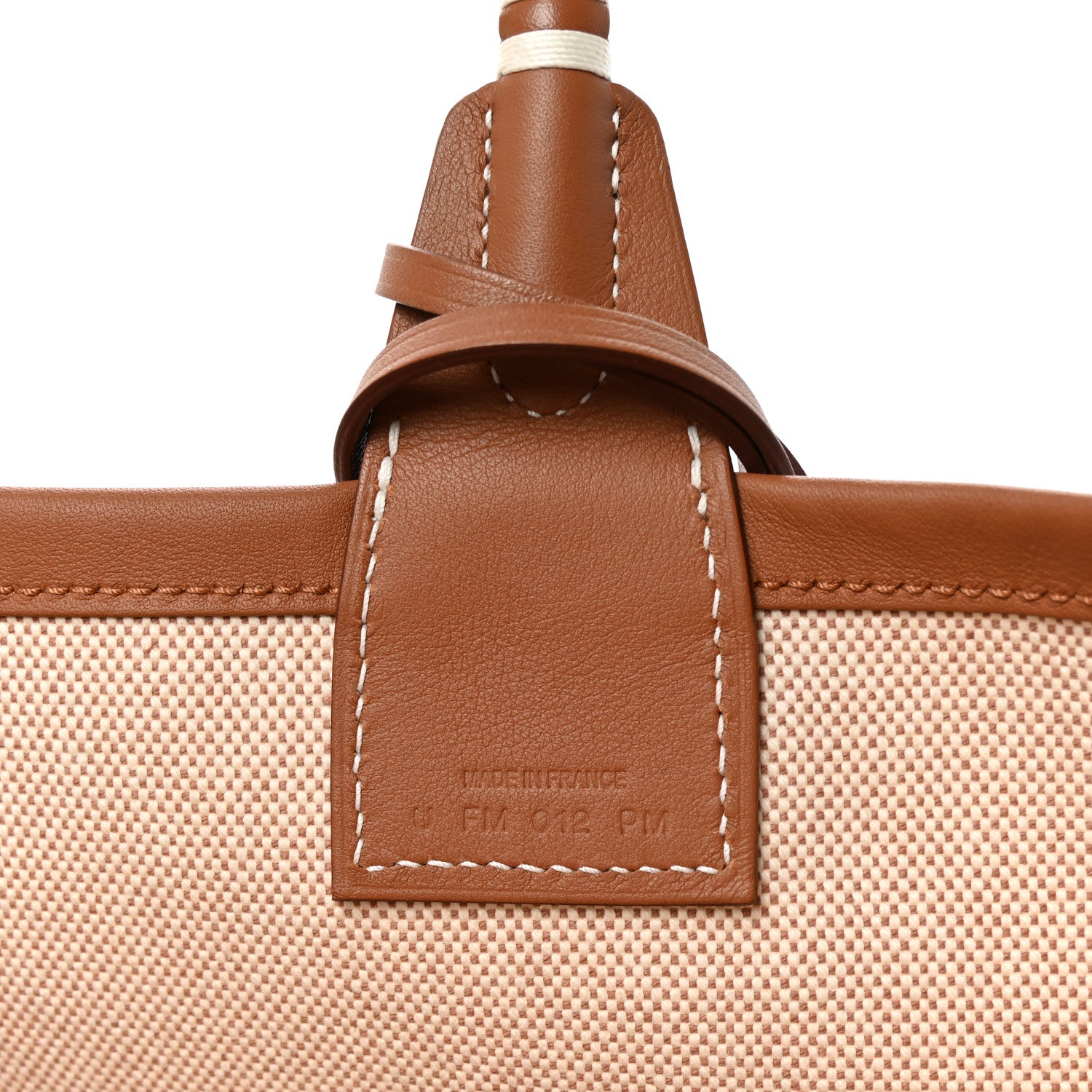 Hermes Military Toile Canvas Swift Steeple 25 Bag Gold 7 of 10