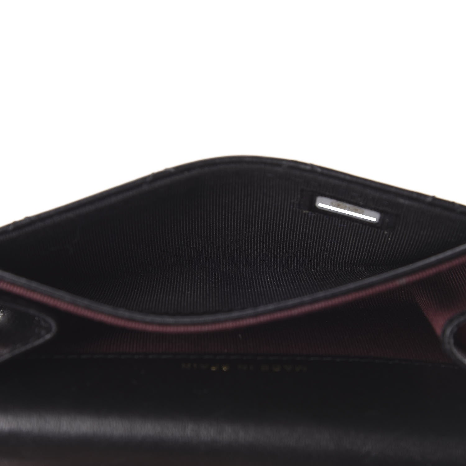 Chanel Lambskin Quilted Flap Card Holder Black 5 of 10