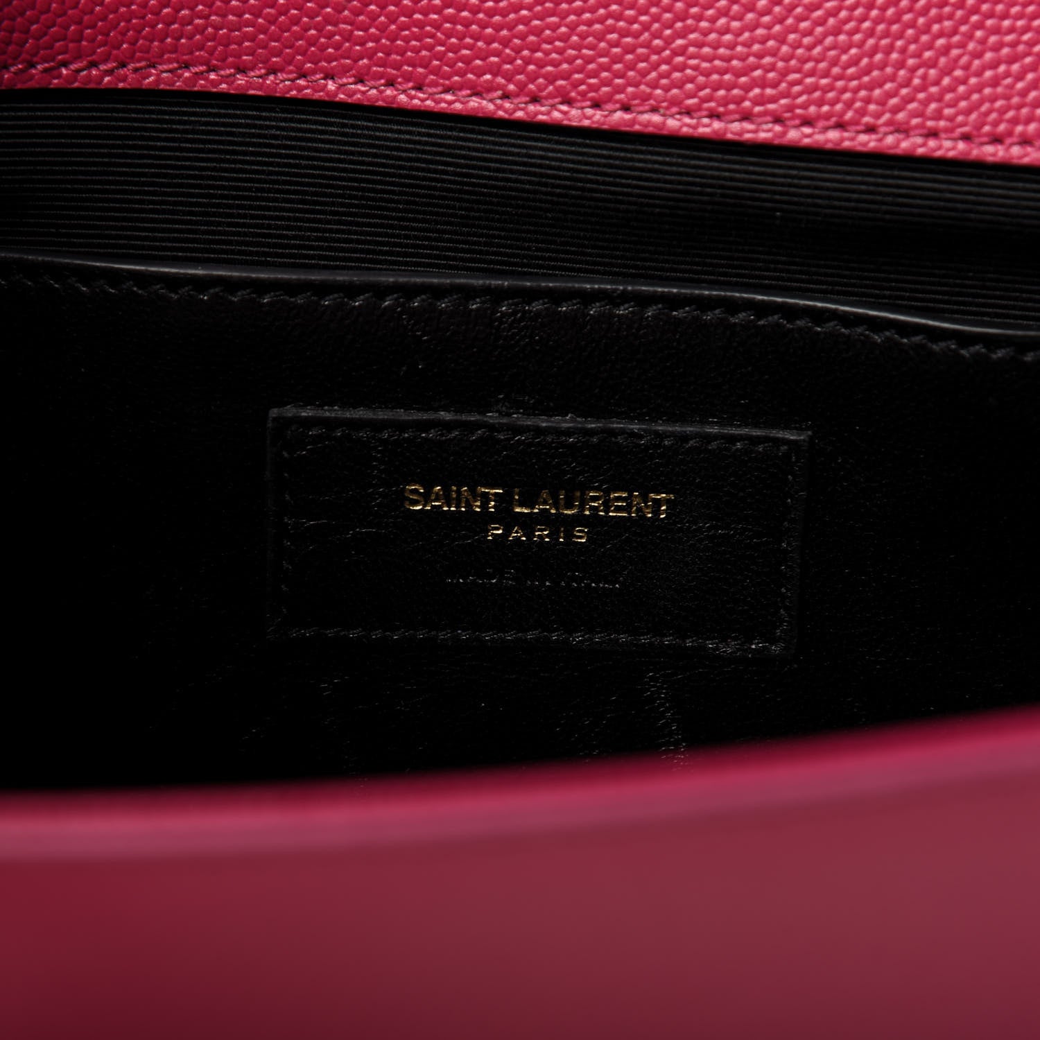 Saint Laurent Grain De Poudre Classic Monogram Cassandre Clutch Lipstick Fuchsia 8 of 9