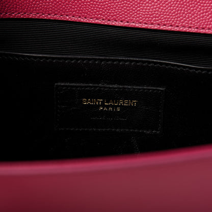 Saint Laurent Grain De Poudre Classic Monogram Cassandre Clutch Lipstick Fuchsia 8 of 9