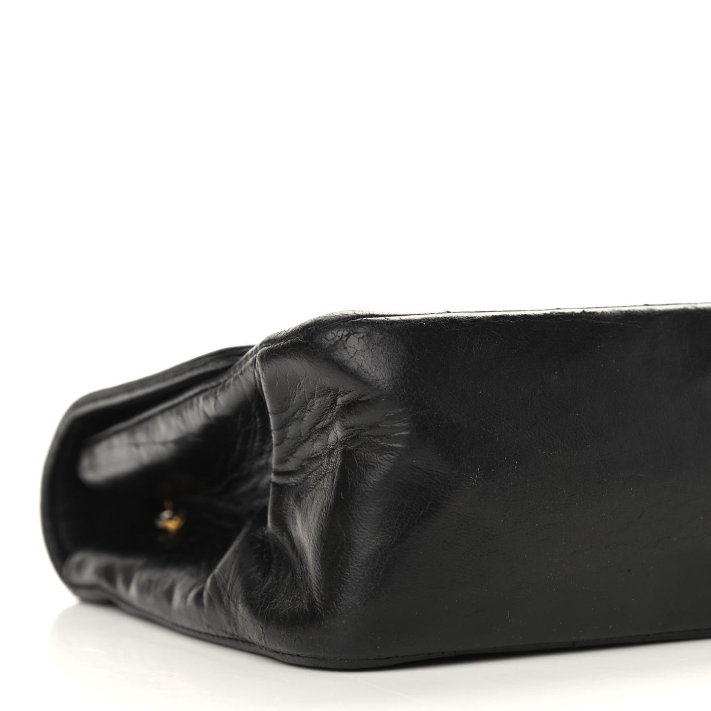 Lambskin Quilted Medium Single Flap Black