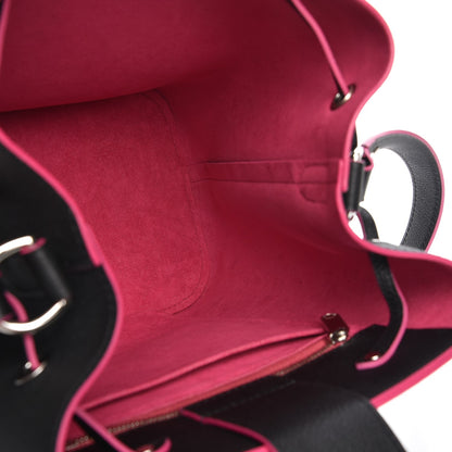 Louis Vuitton Calfskin Lockme Bucket Black 6 of 11