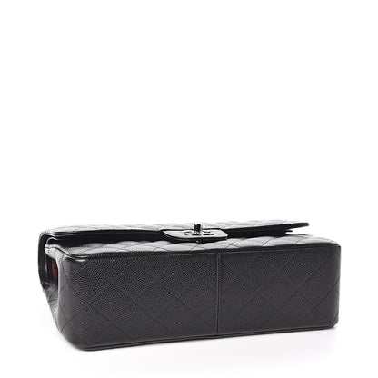 Chanel Caviar Quilted Jumbo Double Flap Black 4 of 12