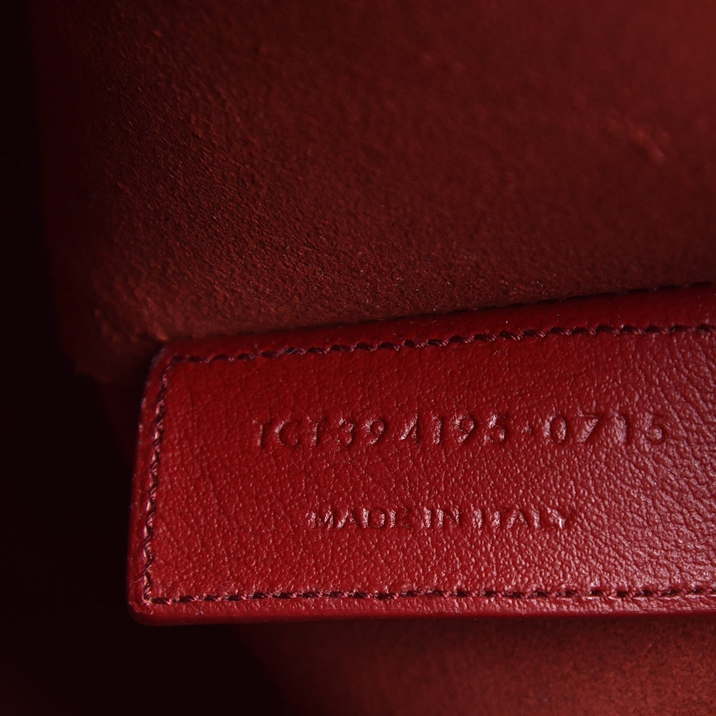 Calfskin Large Shopping Tote Red