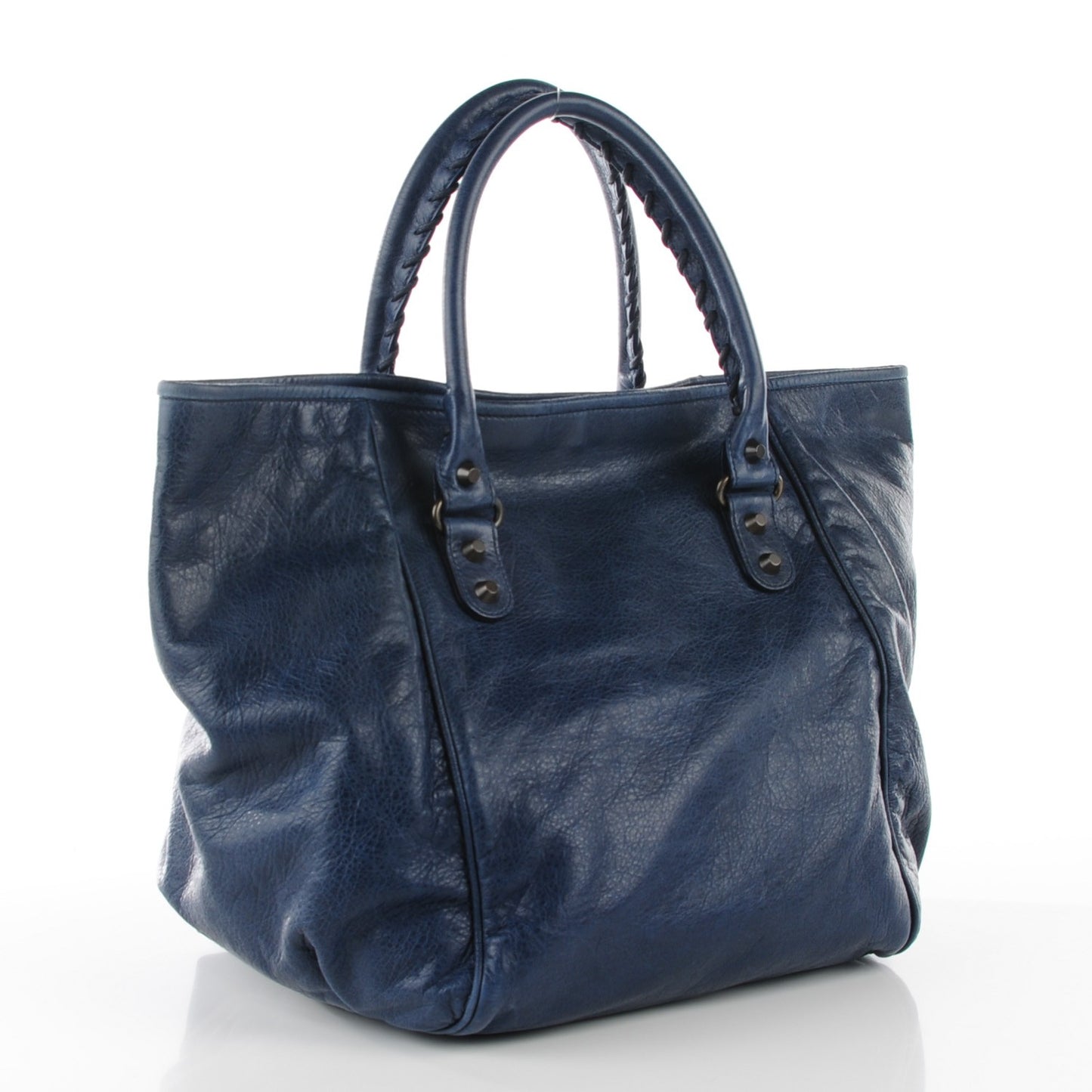 Agneau Classic Hardware S Sunday Tote Bleu Roi