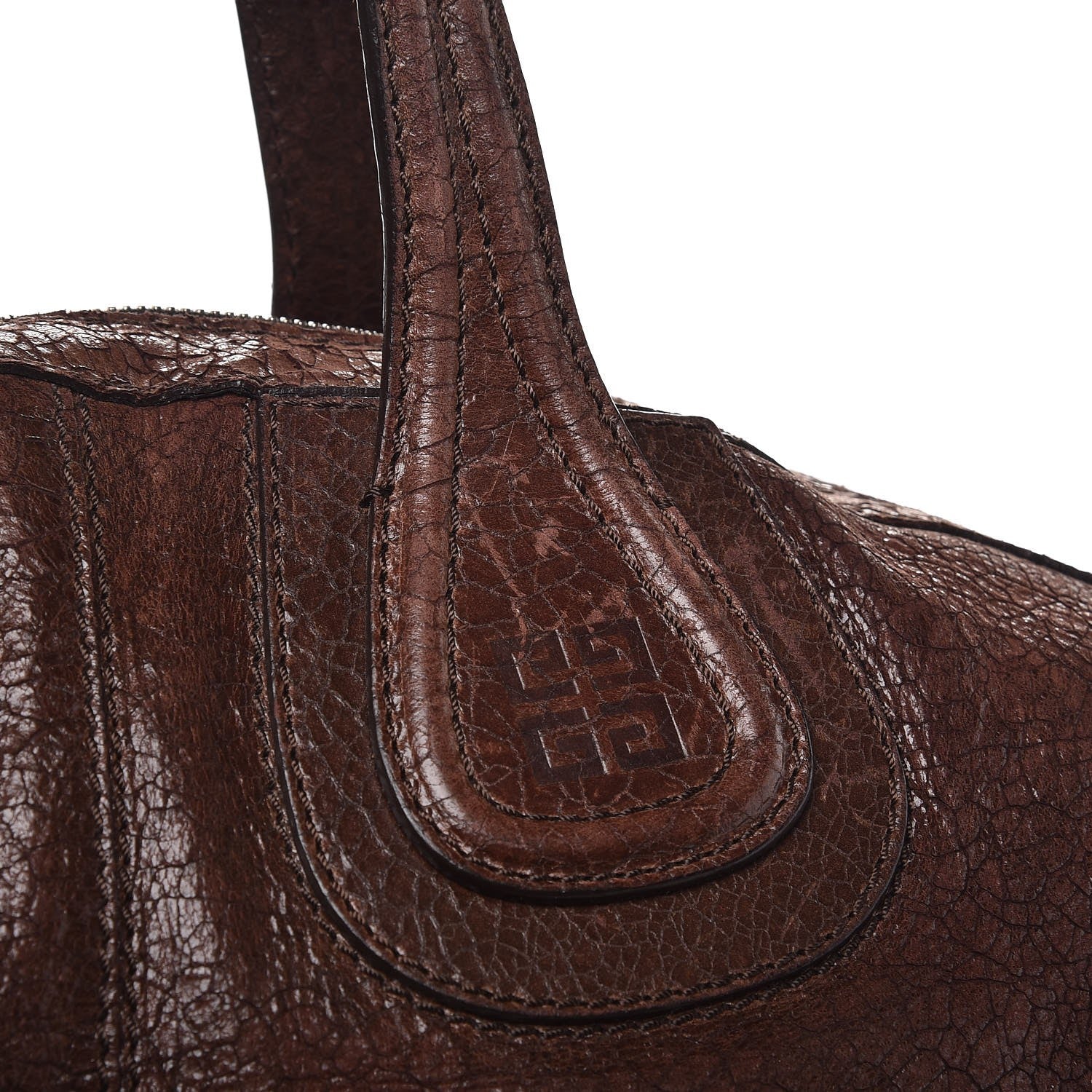 Givenchy Crackled Calfskin Medium Nightingale Brown 16 of 17