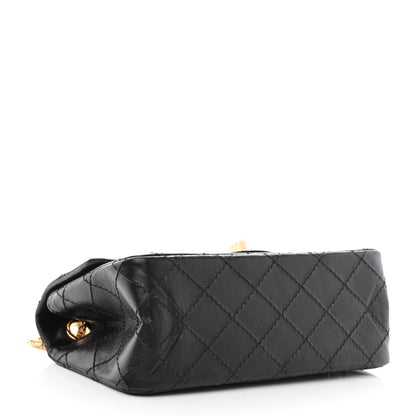 Chanel Aged Calfskin Quilted 2.55 Reissue Mini Flap Black 4 of 11