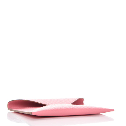 Hermes Epsom Medium Envelope Clutch Rose Confetti 4 of 7