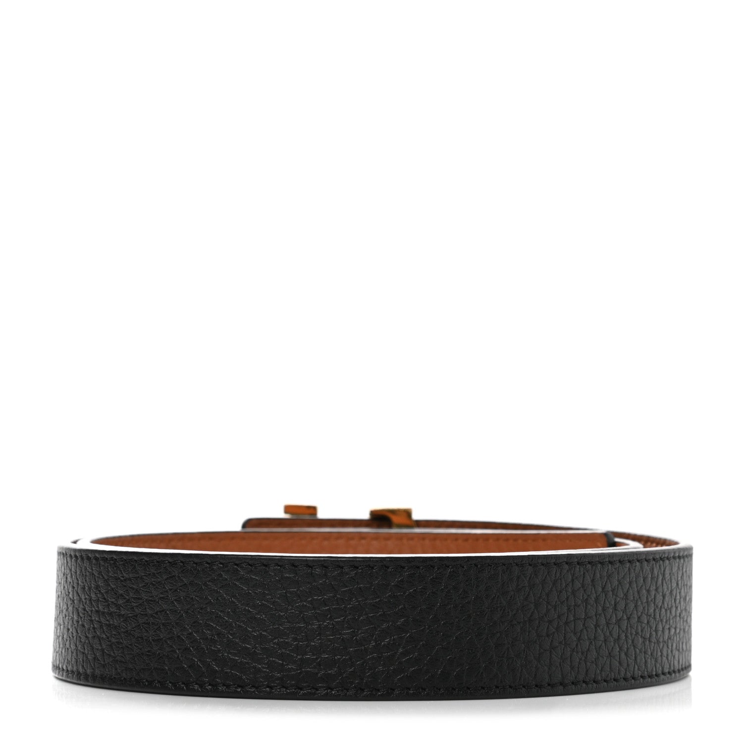 Louis Vuitton Taurillon Calfskin 30mm LV Initiales Reversible Belt 80 32 Black 2 of 5