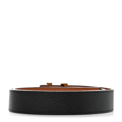 Louis Vuitton Taurillon Calfskin 30mm LV Initiales Reversible Belt 80 32 Black 2 of 5