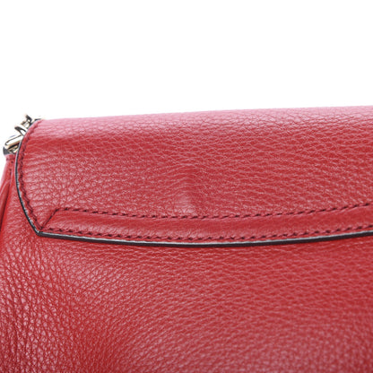 Gucci Pebbled Calfskin Small Soho Flap Crossbody Red 10 of 11