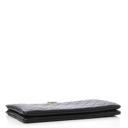 Chanel Caviar Quilted Small Zipped Boy Pouch Black 4 of 9