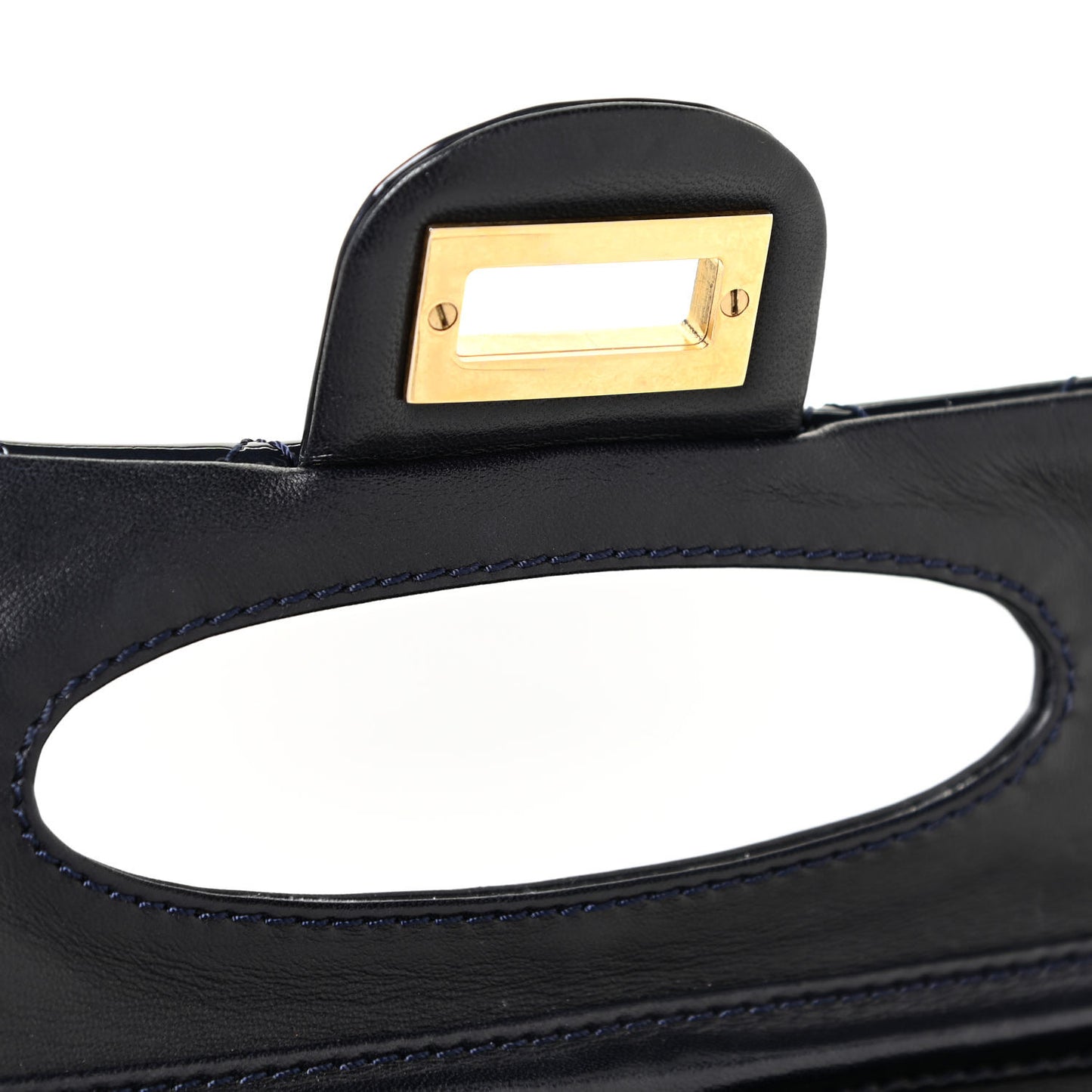 Patent Quilted 2.55 Reissue East West Clutch Navy Blue