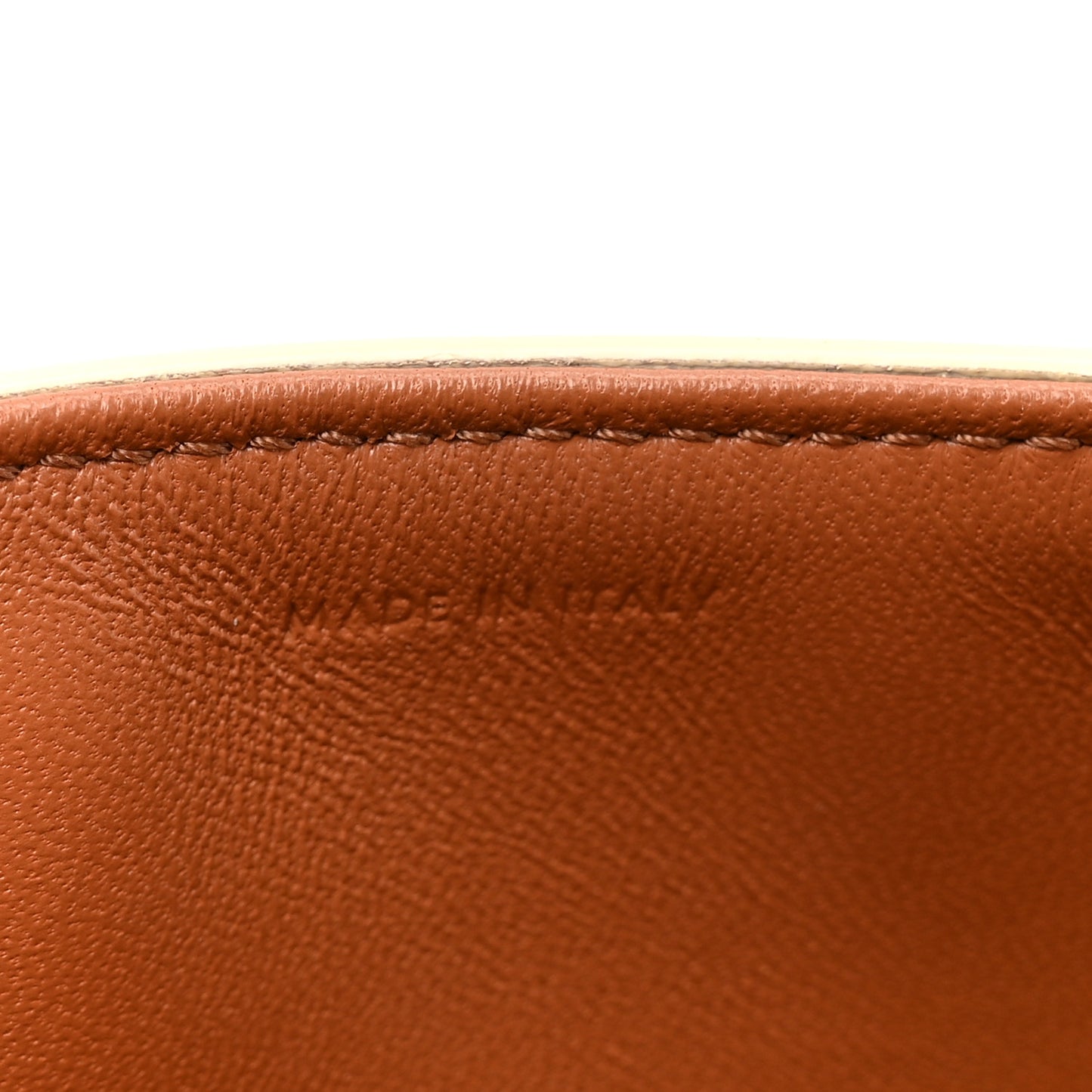 Canvas Calfskin Triomphe Shoulder Bag White