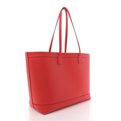 Burberry Grainy Calfskin Medium London Tote Bag Bright Red 3 of 11