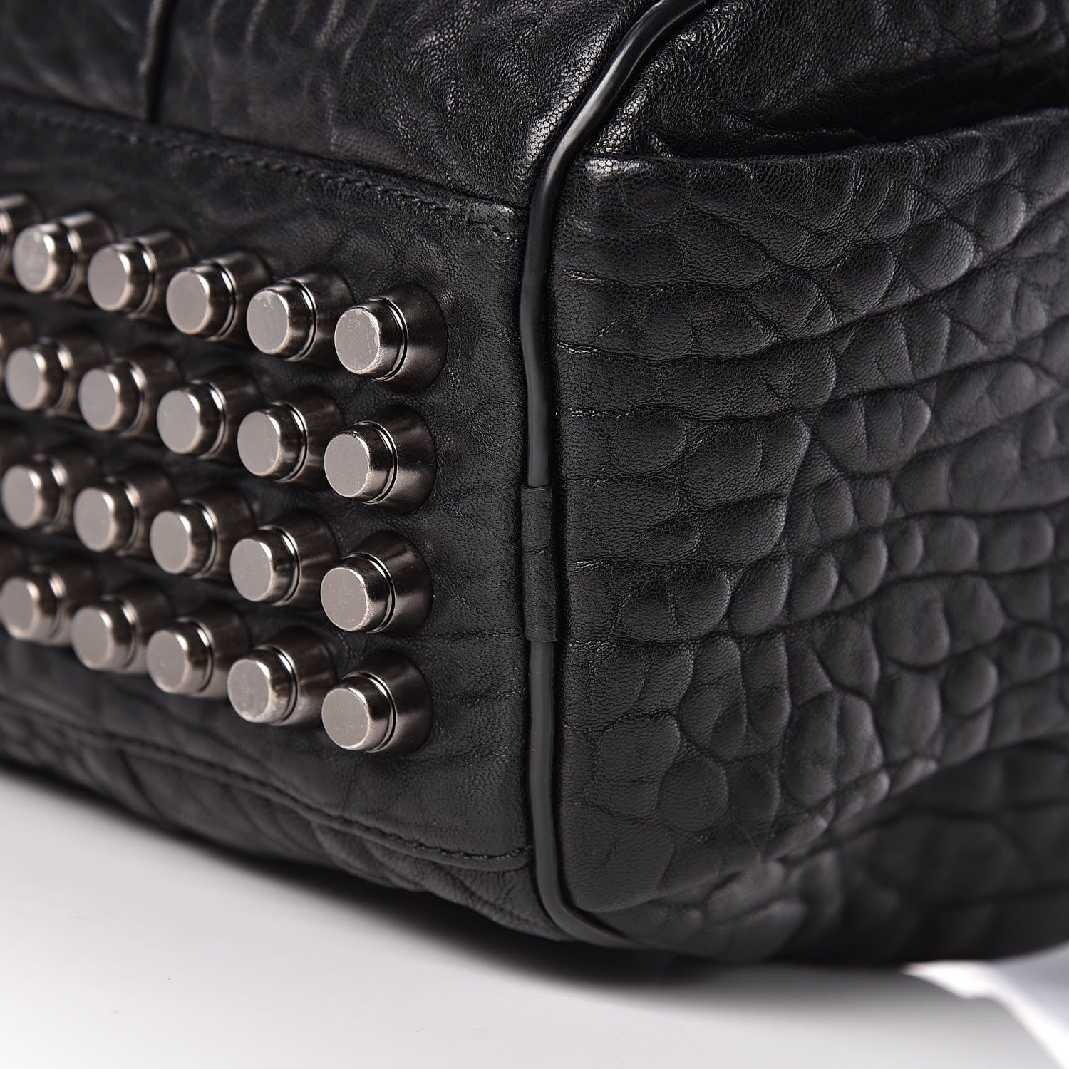 Alexander Wang Pebbled Lambskin Rockie Black Rhodium Hardware 9 of 10