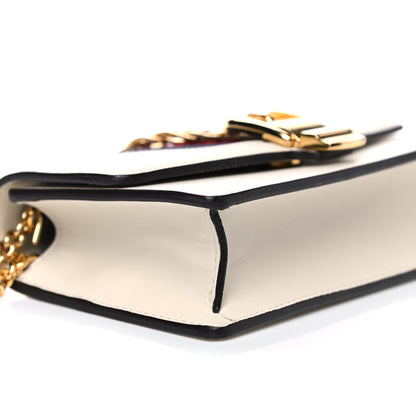 Gucci Calfskin Super Mini Sylvie Chain Shoulder Bag White 9 of 13