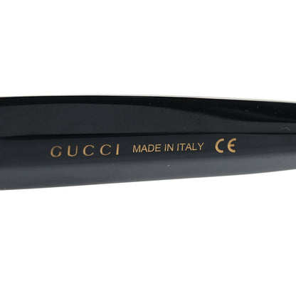 Gucci Acetate Crystal Star Round Frame Sunglasses GG0208S Black 5 of 9