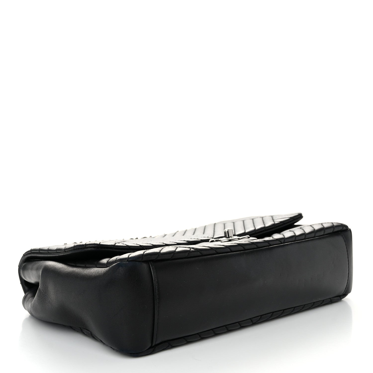 Chanel Lambskin Quilted Large CC Crossing Flap Black 4 of 12