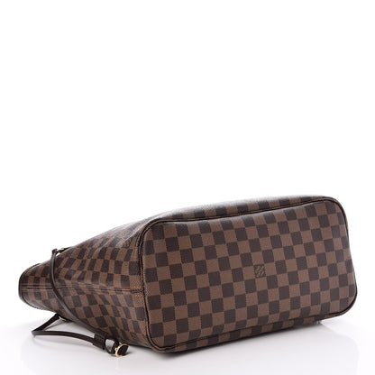 Louis Vuitton Damier Ebene Neo Neverfull MM Rose Ballerine 4 of 9