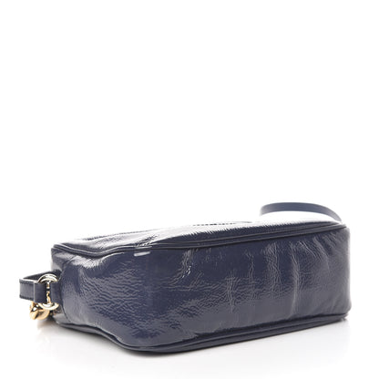 Gucci Vernice Naplack Small Soho Disco Bag Uniform Blue 4 of 11