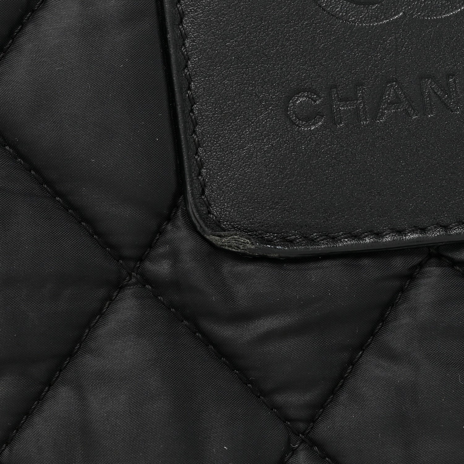 Chanel Nylon Quilted Large Coco Cocoon Tote Black 13 of 15