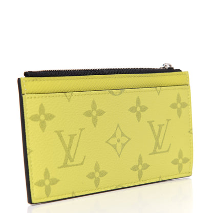 Louis Vuitton Monogram Taiga Coin Card Holder Yellow 3 of 7