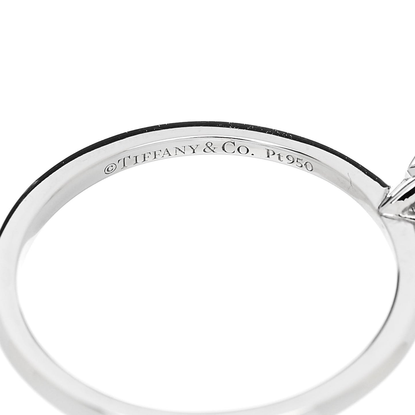 Platinum Diamond .23ct Princess Cut Engagement Ring  49 5