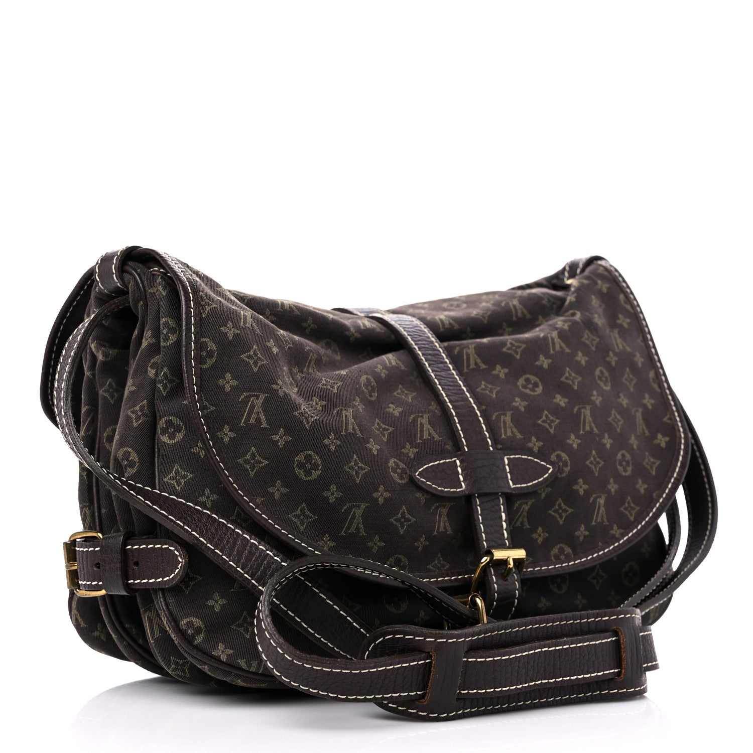Louis Vuitton Monogram Mini Lin Saumur Ebene 3 of 11