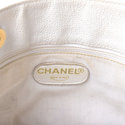 Chanel Caviar Flap Shoulder Bag White 13 of 15