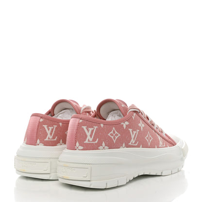 Louis Vuitton Denim Monogram Squad Sneakers 41 Pink 4 of 9