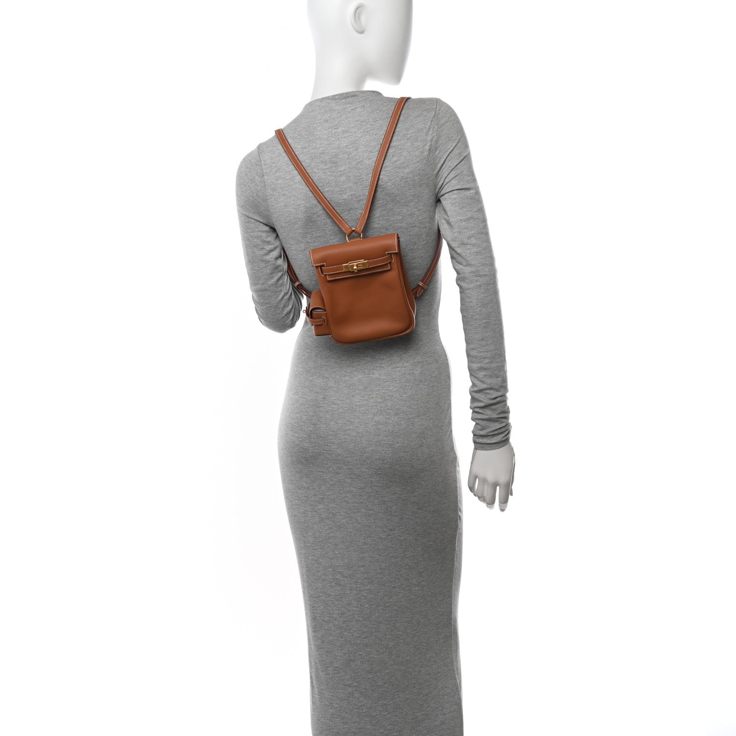 Hermes Swift Kelly Jump Backpack Gold 2 of 11