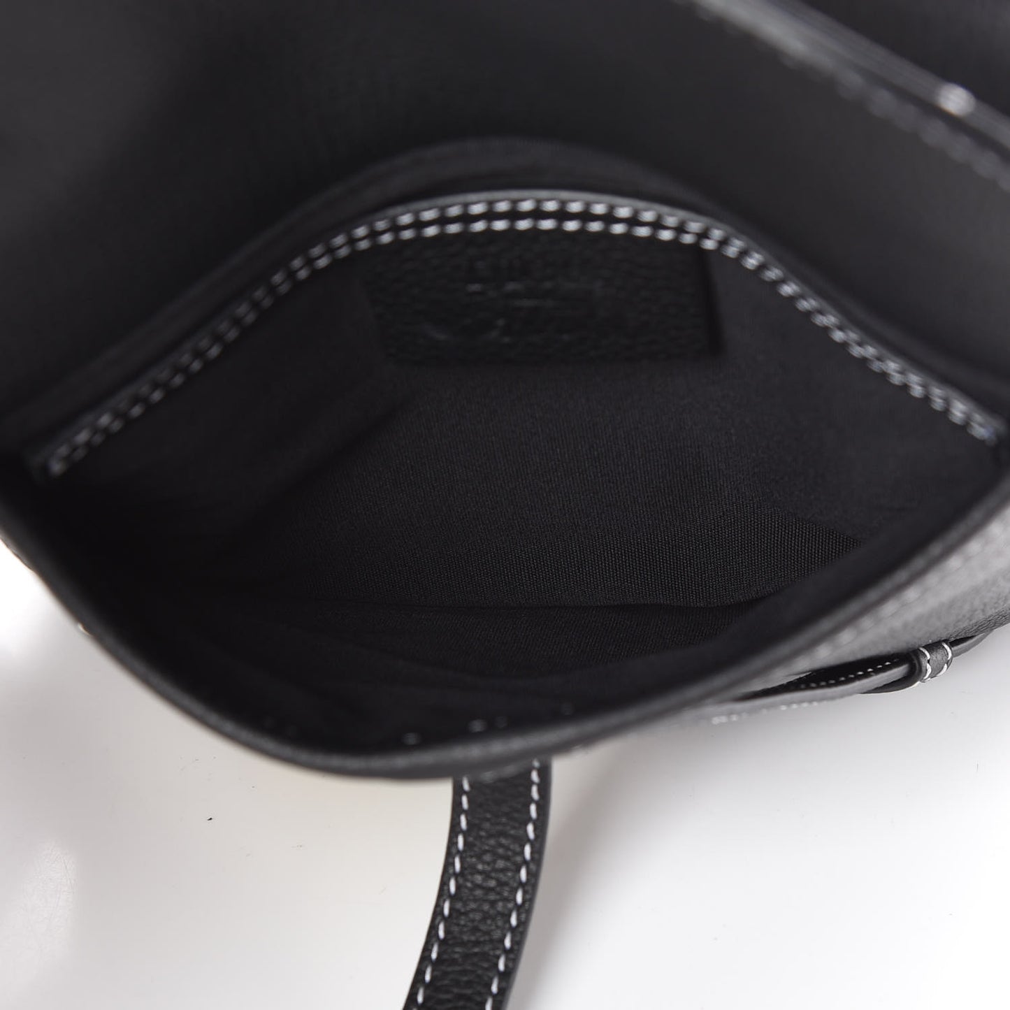 X KAWS Grained Calfskin Bee Saddle Pouch Black