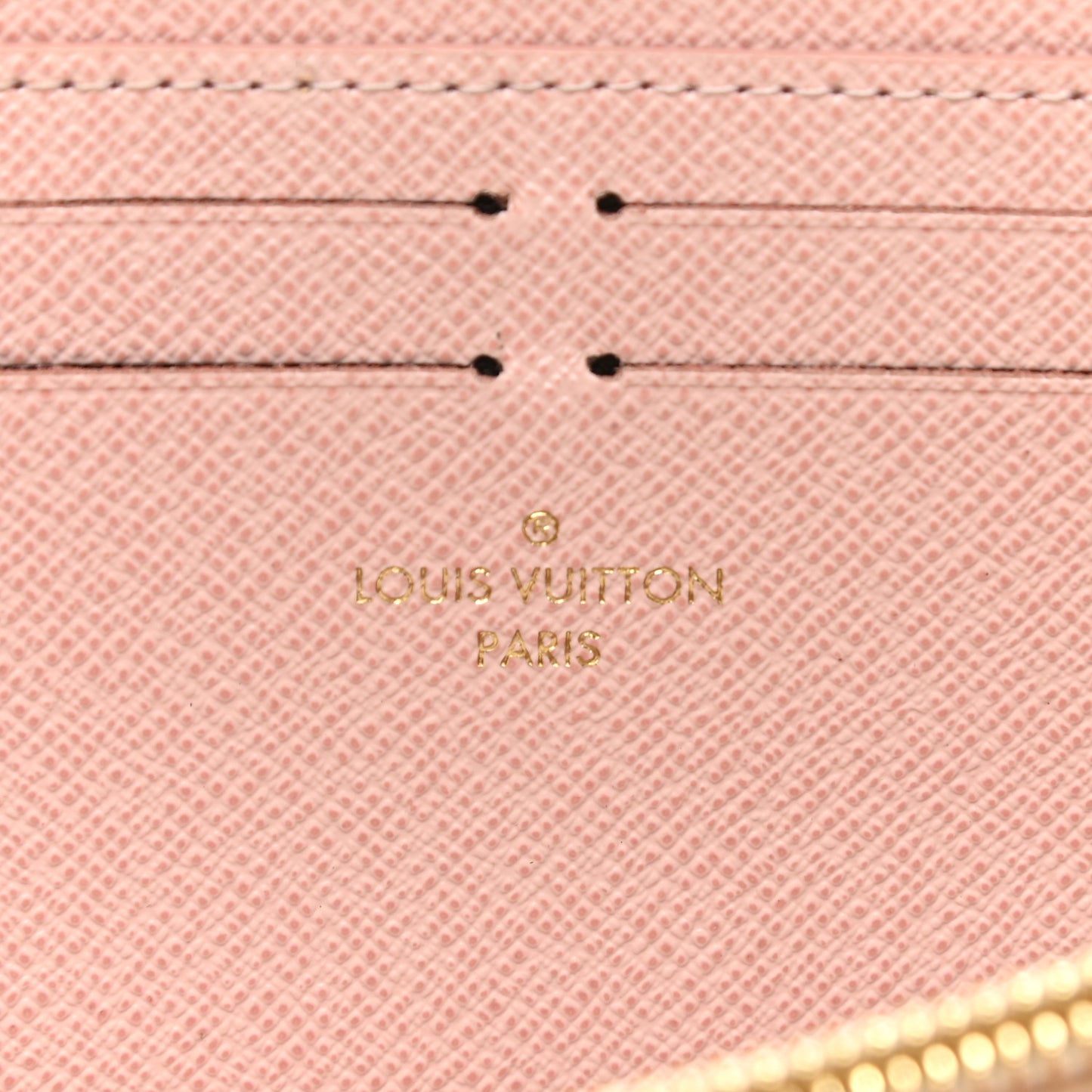 Damier Azur Clemence Wallet Rose Ballerine