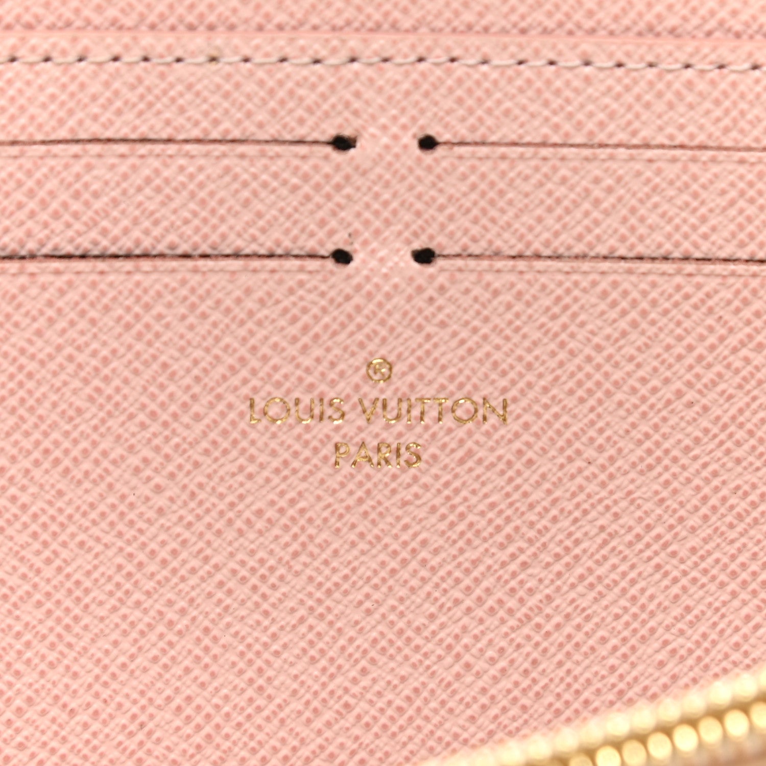 Louis Vuitton Damier Azur Clemence Wallet Rose Ballerine 6 of 14