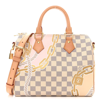Louis Vuitton Damier Azur Nautical Speedy Bandouliere 25 1 of 9