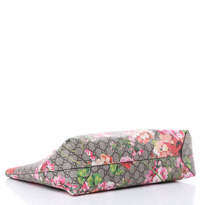 Gucci GG Supreme Monogram Blooms Medium Reversible Tote Beige Multicolor Dry Rose 5 of 12