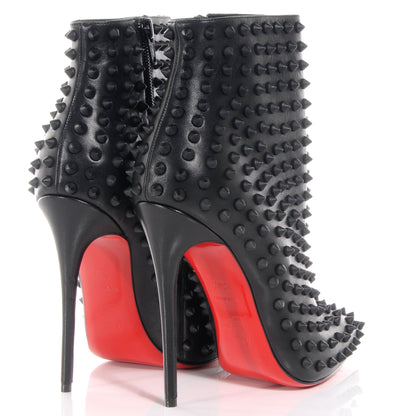 Christian Louboutin Kid Snakilta 120 Booties 37.5 Black 3 of 14