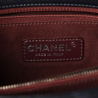 Chanel Caviar Quilted Small Coco Handle Flap Navy 6 of 11
