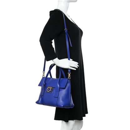 Salvatore Ferragamo Calfskin Sookie Shoulder Bag Blue 2 of 13