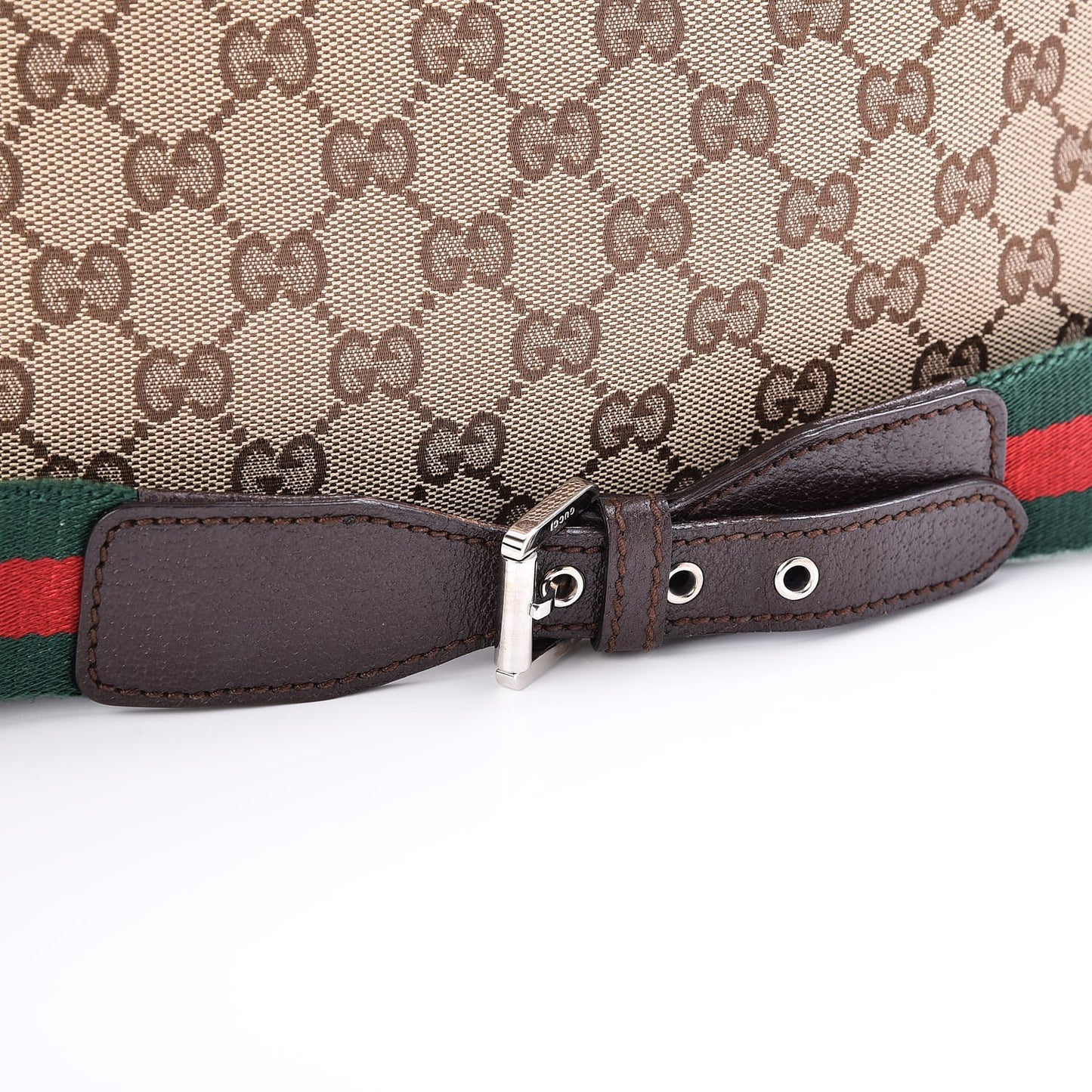 Monogram Signature Web Camera Bag Brown