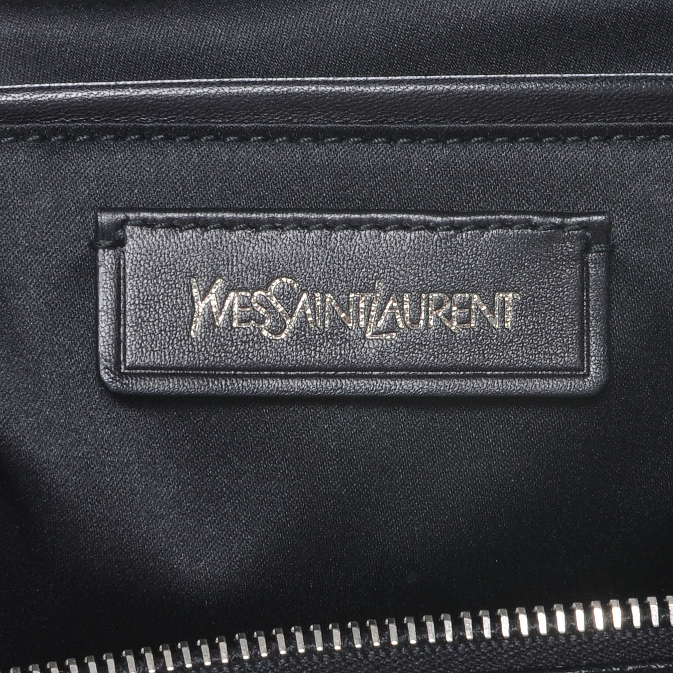 Saint Laurent Fox Fur Medium Easy Sac Black 6 of 7