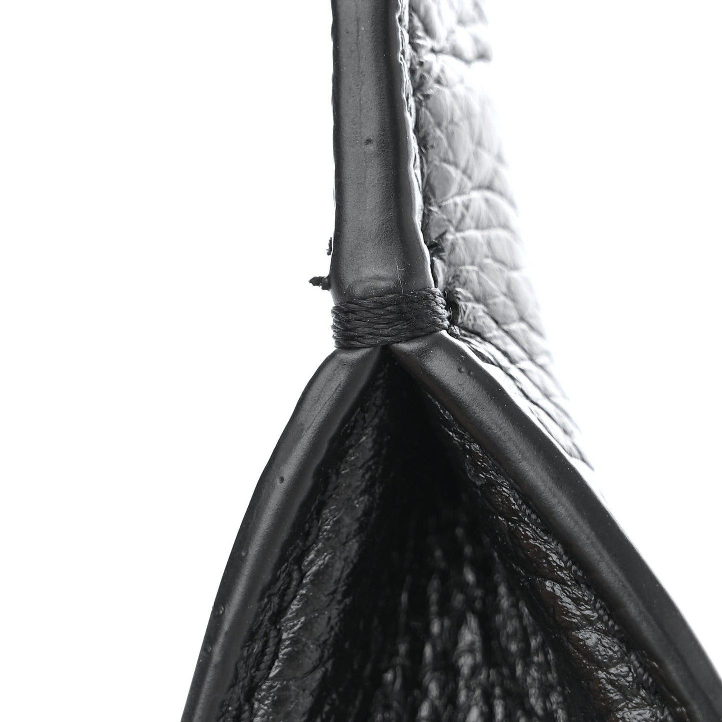Grained Calfskin Large The Tote Bag Black
