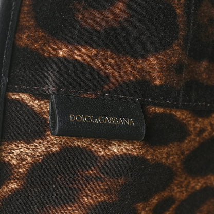 Dolce & Gabbana Calfskin Medium Fefe Tote Black 7 of 10