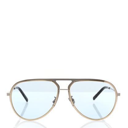 Christian Dior Oblique DiorEssential A2U Aviator Sunglasses Blue Silver 2 of 9