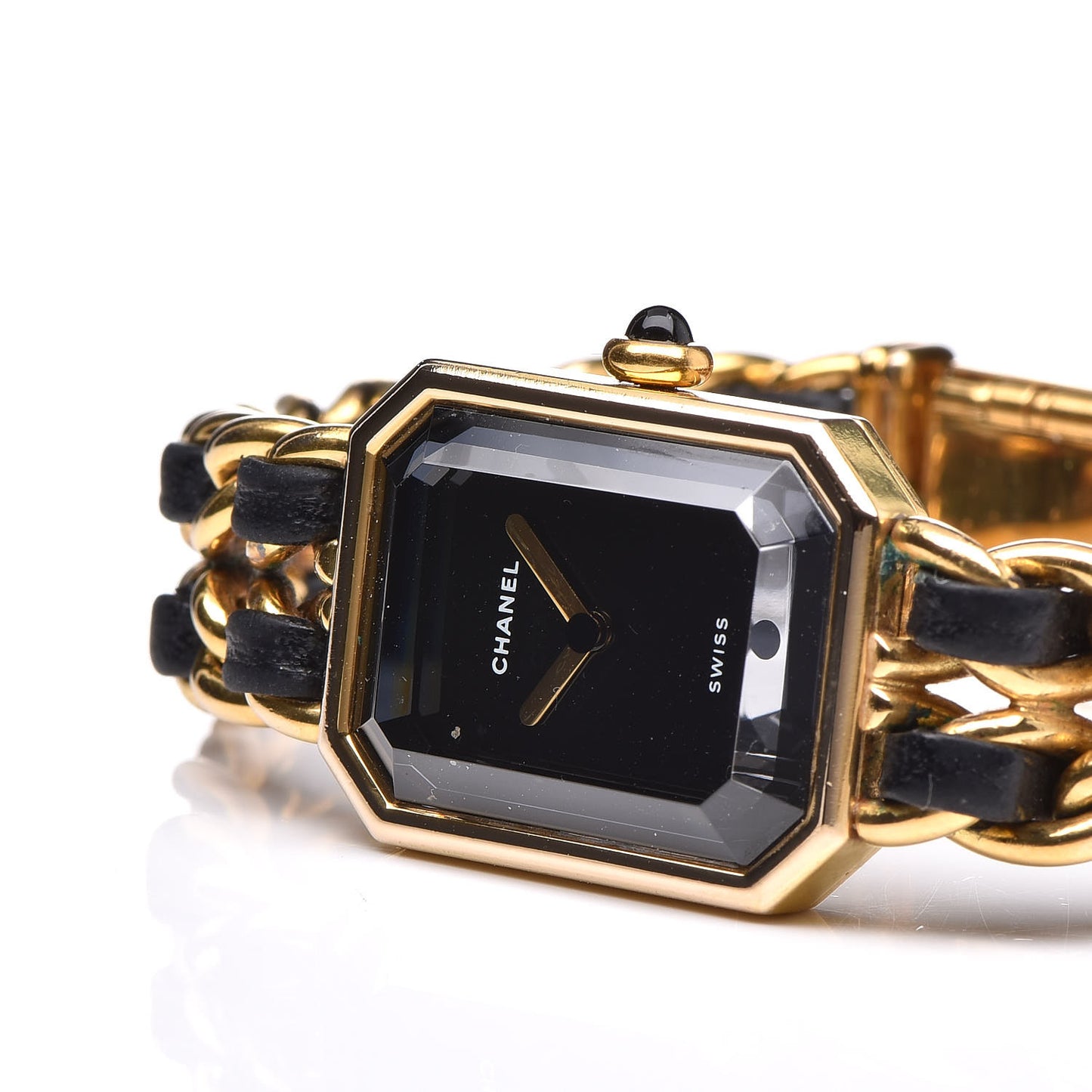 Stainless Steel Lambskin 20mm Chain Premiere Quartz Watch Gold M