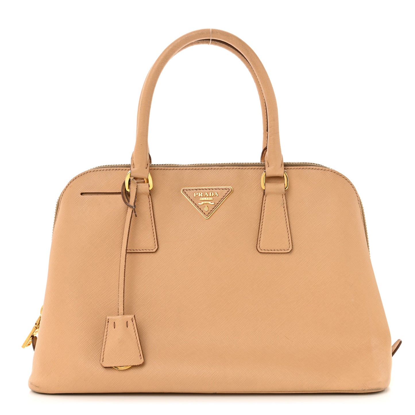 Saffiano Lux Medium Promenade Tote Sabbia