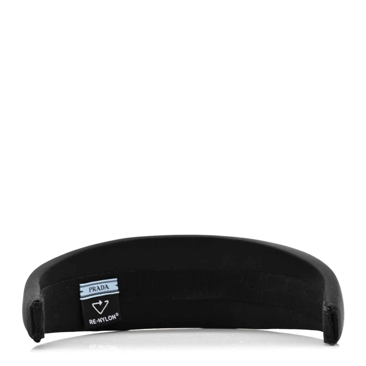 Prada Re-Nylon Metal Triangle Logo Headband Black 5 of 7